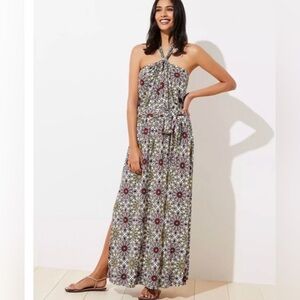 Loft‎ Beach Halter Maxi Dress NWT